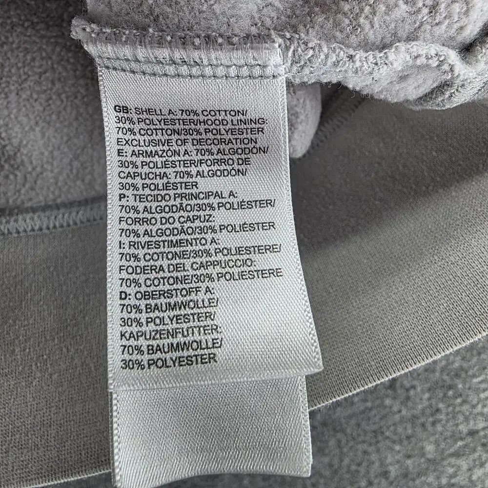 The North Face Hoodie Mens Medium Gray Fleece Pullover Kangaroo Pocket NF0A3MCA